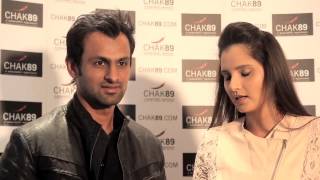 Sania Mirza amp Shoab Malik Chak89 Interview [upl. by Caputto]