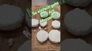 Eine Art Mozzarella selber herstellen rezept food lecker [upl. by Naujtna]