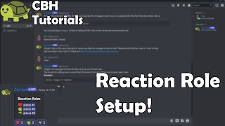 Carlbot Reaction Role Setup [upl. by Assiron281]