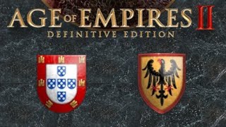 The Oldergold Portuguese vs Alneryus Teutons  Age of Empires 2 Replay [upl. by Dygal]