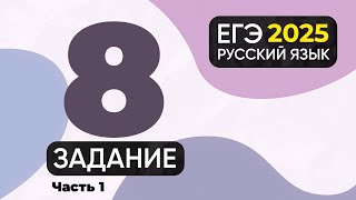 Задание 8 ЕГЭ по русскому языку 2024 грамматические ошибки Часть 1 [upl. by Etyak829]