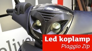 Led koplamp monteren  Piaggio Zip [upl. by Rodd621]