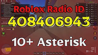 Asterisk Roblox Radio CodesIDs [upl. by Swaine296]