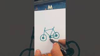 Thanks for 1M viewsDraw cycle from Mcycle easydrawing shortvideo [upl. by Jahn65]