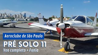 Aeroclube de São Paulo  PS11  Voo completo com fonia [upl. by Pelson]