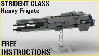 LEGO TUTORIAL  HALO  Strident Class Heavy Frigate  13500 Scale [upl. by Carolann]