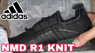 Review Adidas NMD R1 Knit Core Black Original [upl. by Meeka577]