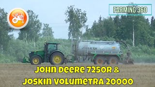 Slurry 2021  John Deere 7250R amp Joskin Volumetra 20000 with tine injector [upl. by Caesaria448]