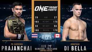 PRAJANCHAI vs JONATHAN DI BELLA FULL FIGHT ONE [upl. by Fallon208]