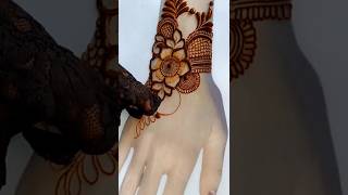 New Floral Stylish mehndi Design For Handshorts mehndi viralvideo viral trendingshortsfeed [upl. by Nylarat]