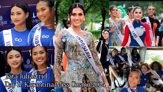 Penampilan Tata Juliastrid Pada Hari Ke 17 Karantina Miss Cosmo 2024 beautypageant [upl. by Judon]