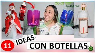 11 FAROLES CON BOTELLAS DE PLASTICO  MANUALIDADES FACILES PARA NAVIDAD CON RECICLAJE [upl. by Itsyrk]