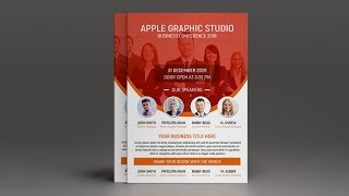 Design a Corporate Flyer  Photoshop Tutorial [upl. by Hime]