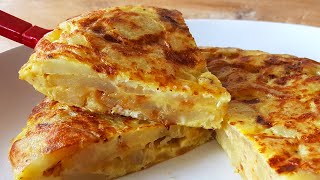 Easy Spanish Omelette For One Or Two  Tortilla de Patatas [upl. by Ysabel561]