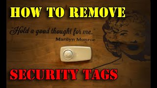 How to remove a security tag from clothing  Life Hack DIY [upl. by Rosalind]