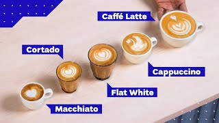 All Espresso Drinks Explained Cappuccino vs Latte vs Flat White and more [upl. by Quigley]