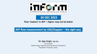 AVF Flow Measurement INForm DEC 22 [upl. by Fayette]