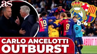 ANCELOTTIS postmatch OUTBURST at Barcelona bench uncovering the cause [upl. by Bohannon173]