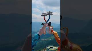 dangerous ride chinese china adventure swing trending ride shorts [upl. by Aneleairam]