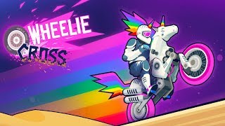 Wheelie Cross  AndroidiOS Gameplay My best Score 325 [upl. by Yticilef]