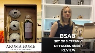 BsaB Set of 3 ceramic diffusers Amber Review [upl. by Assirol424]