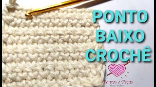 COMO FAZER PONTO BAIXO CROCHÊ DE MODO CORRETO SEM ENVIESAR TUTORIAL MARLY THIBES [upl. by Argus]