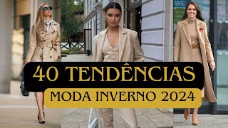 40 TENDÊNCIAS MODA INVERNO 2024 🔥 As principais TENDÊNCIAS dos desfiles da SEMANA de MODA INTERNA [upl. by Chrotoem]