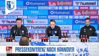 „Wir müssen wieder konsequenter verteidigen“  PK nach dem Heimspiel gegen Hannover 96 [upl. by Yorle]