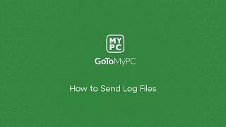 GoToMyPC  How to send a log file [upl. by Akessej]