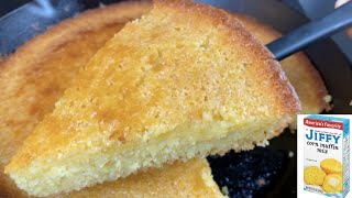 MOIST JIFFY CORNBREAD HACK BEST CORNBREAD YOU EVER HAD GUARANTEED How to Make Jiffy Cornbread [upl. by Rebbecca271]