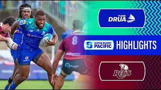 HIGHLIGHTS  FIJIAN DRUA v REDS  Super Rugby Pacific 2024  Round 13 [upl. by Asilrahc]