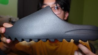 Yeezy Slides Onyx Review  On Foot [upl. by Tennies]