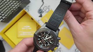 Breitling Avenger Seawolf Blacksteel quotCode Orangequot M73390  Whats In The Box  Unboxing [upl. by Mat]