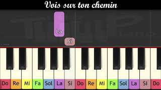 Les Choristes  Vois sur ton chemin Piano très facile pour enfants ou débutants [upl. by Yellah]