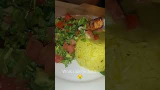 lunch whatiatetoday salmon saffron lunchmeet healthyfood india pakistan uk vlog [upl. by Marijane13]