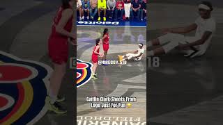 Caitlin Clark pulled up from logo out of spite of the offensive foul caitlinclark basketball wnba [upl. by Maclay]