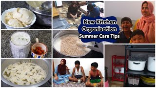 New Kitchen Setup கொழுத்துற வெயில தாங்க டிப்ஸ்New Kitchen Organisation Vlog3 days Vlog vlog [upl. by Ulah]