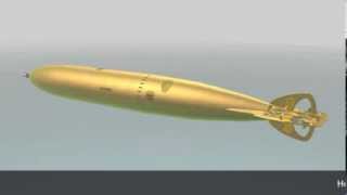 Howell Torpedo 1896 animation short version [upl. by Adelric]