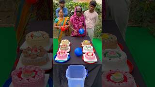 Roll big Ball Challenge amp Eat Cake 🎂 challenge shorts game [upl. by Aicyla84]