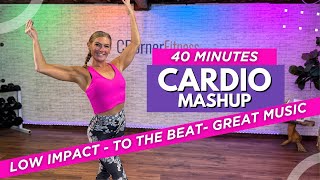 40Minute AtHome Cardio Mashup  Aerobics Kickboxing amp More [upl. by Rurik]