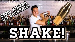 COMO AGITAR UN COCKTAIL  SHAKE  TUTORIAL BARTENDER [upl. by Ennovahs]