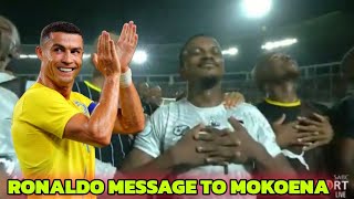 RONALDO RESPONDED TO MOKOENA AFTER HE DID RONALDO CELEBRATION [upl. by Yrolam]