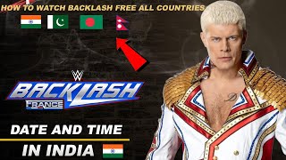 Backlash Date And Time In India show to watch wwe Free [upl. by Fadas24]