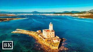 Olbia Sardinia Italy  A Mediterranean Jewel  Scenic Relaxation Film in 8k Ultra HDR Video [upl. by Naujuj]