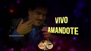 Vivo amandote  Lalo Rodriguezletra Lyric Video Salsa Con Letra HQ [upl. by Enairb]