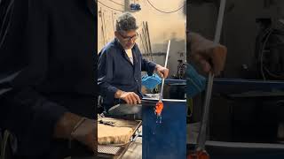 Glass idol horse making glassart glasscrafting muranoglass italy trendingvideo viralvideo [upl. by Aihsenad]