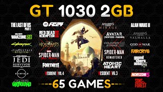 GT 1030  Test in 65 Games in 2024 [upl. by Daitzman]