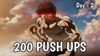 Do it for you Day 02 of Doing Push ups for 100 days 200 push ups pushupschallange motivation [upl. by Niroht]