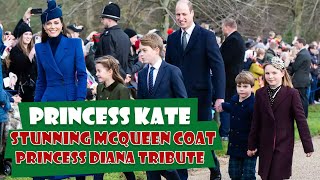 Kate Middletons Christmas Style  The Royal Familys Annual Walk in Sandringham 2023 [upl. by Timothea]