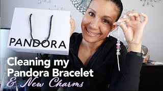 Cleaning my Pandora Bracelet with the Pandora Jewelry Care Kit amp New Charms [upl. by Demha]